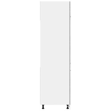 Grey Sonoma Refrigerator Cabinet | 60x57x207 cm | Storage Solution