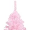 Pre-lit Pink Christmas Tree with Ball Set – 120 cm PVC