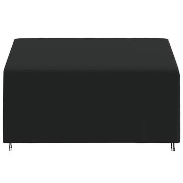 3-Seater Black Bench Cover - Waterproof & UV Protection