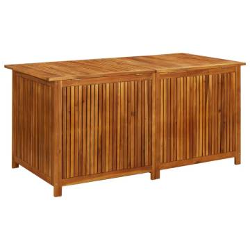 Garden Storage Box 150x80x75 cm - Solid Acacia Wood