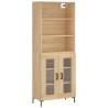 Stylish Highboard Sonoma Oak - Durable Engineered Wood