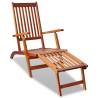 Outdoor Deck Chair with Footrest Solid Acacia Wood Quantity in Package 1 Model armchair 