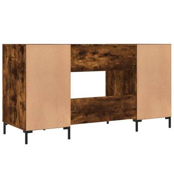 Elegant Smoked Oak Desk 140x50 cm for Stylish Workspaces