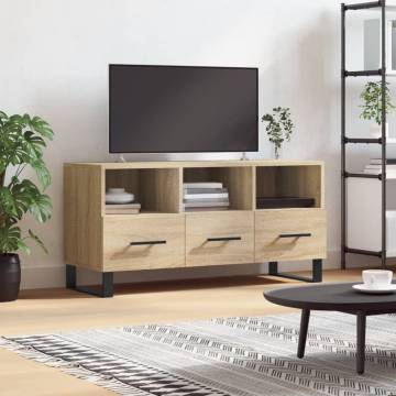 Stylish TV Cabinet Sonoma Oak - 102x36x50 cm | Hipo Market