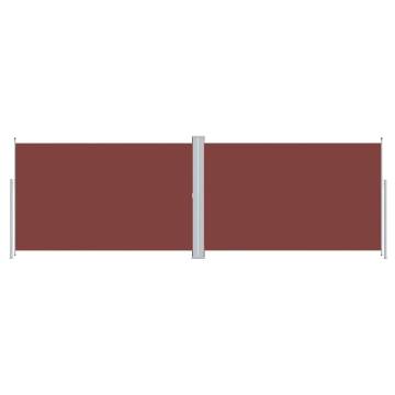 Retractable Side Awning Brown 220x600 cm | HipoMarket