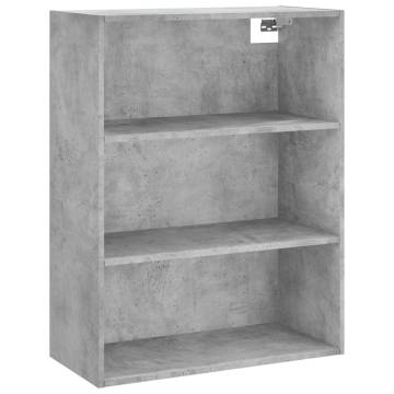 Stylish Highboard Concrete Grey - 69.5x34x180 cm | HipoMarket