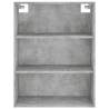 Stylish Highboard Concrete Grey - 69.5x34x180 cm | HipoMarket