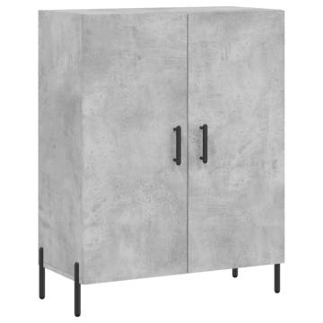 Stylish Highboard Concrete Grey - 69.5x34x180 cm | HipoMarket