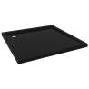 Square ABS Shower Base Tray Black 80x80 cm | Hipo Market