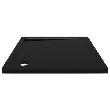 Square ABS Shower Base Tray Black 80x80 cm | Hipo Market