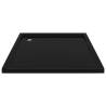 Square ABS Shower Base Tray Black 80x80 cm | Hipo Market