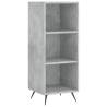 Stylish Highboard Concrete Grey - 34.5x34x180 cm | Hipomarket