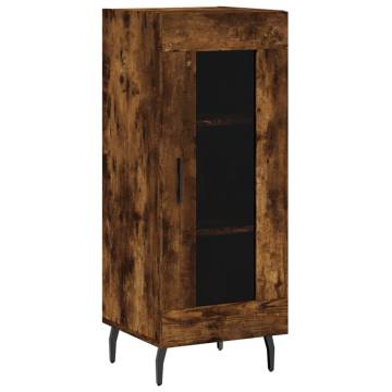 Elegant Smoked Oak Highboard - Stylish Storage Solution