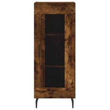 Elegant Smoked Oak Highboard - Stylish Storage Solution