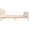 Solid Wood Bed Frame 140x200 cm - Durable & Stylish Design