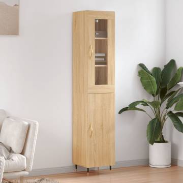 Highboard Sonoma Oak 34.5x34x180 cm - Stylish Storage Solution