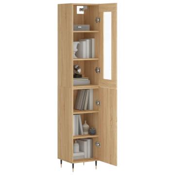 Highboard Sonoma Oak 34.5x34x180 cm - Stylish Storage Solution