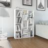 Room Divider/Book Cabinet White 100x24x140 cm Engineered Wood Colour white Number of 1 Number_of_Panels 