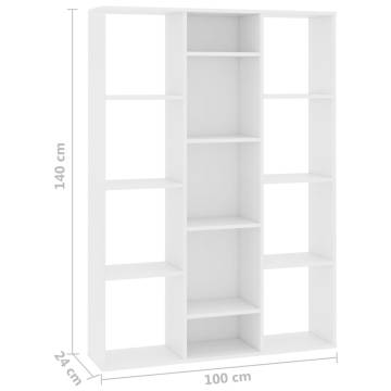 Room Divider/Book Cabinet White – Elegant Storage Solution