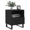 Stylish Black Bedside Cabinets - Set of 2 | Hipo Market