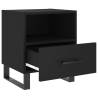 Stylish Black Bedside Cabinets - Set of 2 | Hipo Market