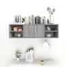 Wall Shelf Grey Sonoma - 102x30x29 cm Engineered Wood