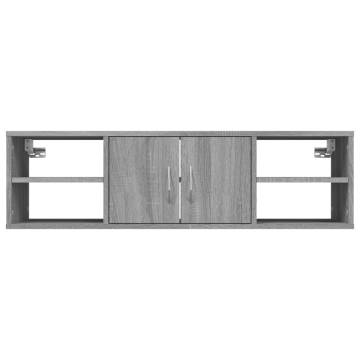 Wall Shelf Grey Sonoma - 102x30x29 cm Engineered Wood