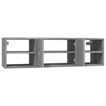 Wall Shelf Grey Sonoma - 102x30x29 cm Engineered Wood