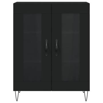 Stylish Highboard Black 69.5x34x180 cm | Hipomarket UK