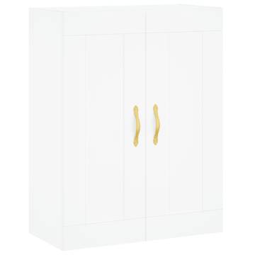 Stylish White Highboard | 69.5x34x180 cm | Hipomarket