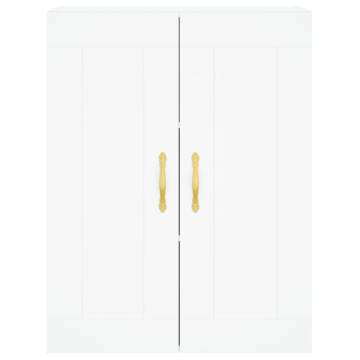 Stylish White Highboard | 69.5x34x180 cm | Hipomarket