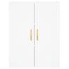 Stylish White Highboard | 69.5x34x180 cm | Hipomarket