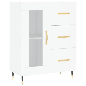 Stylish White Highboard | 69.5x34x180 cm | Hipomarket