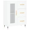 Stylish White Highboard | 69.5x34x180 cm | Hipomarket