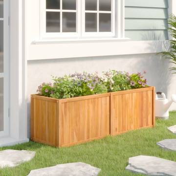 Raised Bed 150x50 cm Solid Teak - Perfect for Your Garden