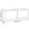 Raised Bed 150x50 cm Solid Teak - Perfect for Your Garden