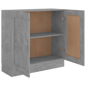 Concrete Grey Book Cabinet - Stylish & Durable Storage Solution