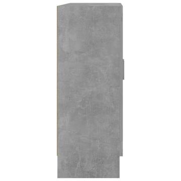 Concrete Grey Book Cabinet - Stylish & Durable Storage Solution