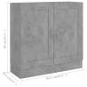 Concrete Grey Book Cabinet - Stylish & Durable Storage Solution