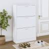 Shoe Cabinet White 63x24x103 cm Engineered Wood Colour white Quantity in Package 1 Height 103 cm Width 63 cm 