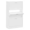 Shoe Cabinet White 63x24x103 cm - Stylish Storage Solution