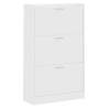 Shoe Cabinet White 63x24x103 cm - Stylish Storage Solution