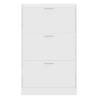 Shoe Cabinet White 63x24x103 cm - Stylish Storage Solution