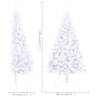 120cm Pre-lit Half Christmas Tree with Ball Set - Hipomarket