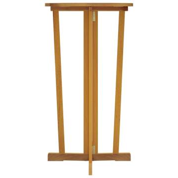 Folding Bar Table 90x65x105 cm - Solid Teak Wood Elegance