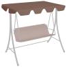 Replacement Canopy for Garden Swing Brown 188/168x145/110 cm Colour brown Size 188/168 x 145/110 cm Quantity in Package 1 