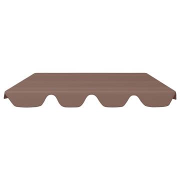 Replacement Canopy for Garden Swing - Brown 188/168x145/110 cm