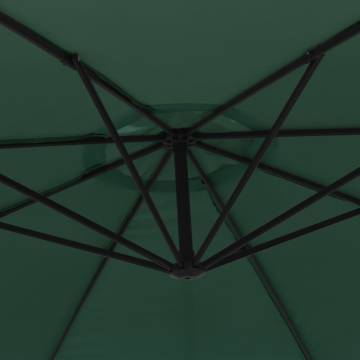 Cantilever Umbrella 3.5 m Green - UV Protection & Stability