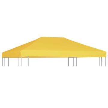 Durable Yellow Gazebo Top Cover 4x3m | Water Resistant Canopy