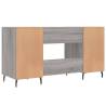 Desk Grey Sonoma 140x50x75 cm Engineered Wood - Stylish & Durable